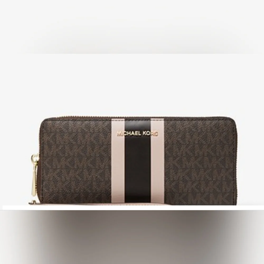Michael kors Logo Stripe Large Continental Wallet